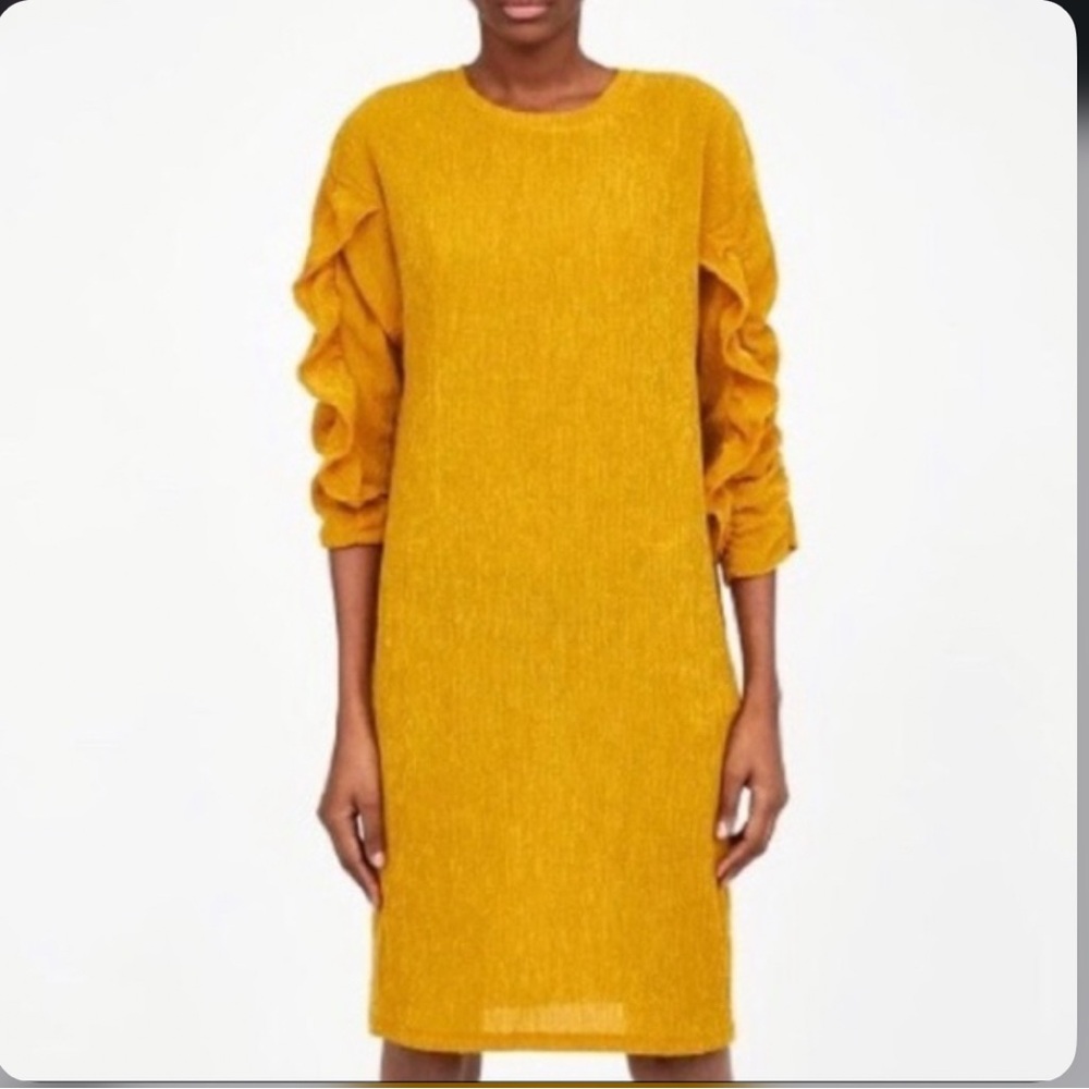 Elegant Mustard Yellow Dress